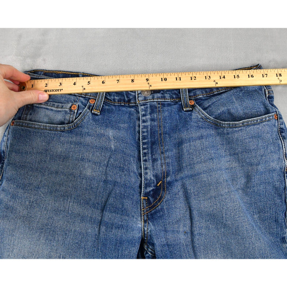 Levis Jeans 541 Mens 35x32 (33x30 Meas) Blue Denim - Picture 7 of 9